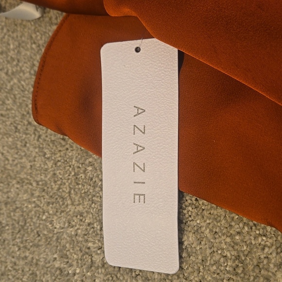 Azazie Terracotta Formal Dress - Picture 4 of 11